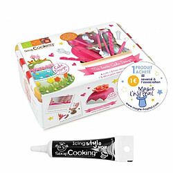 Scrapcooking Boîte à Cake design + Stylo de glaçage noir