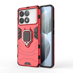 Htdmobiles Coque pour Xiaomi Poco F6 Pro 5G / Redmi K70 5G / K70 Pro 5G / K70S - housse etui rigide anti choc + film ecran - ROUGE