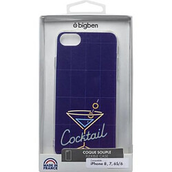 BigBen Connected Coque pour iPhone SE 2020/8/7/6S/6 Rigide Holographique Cocktail Violet