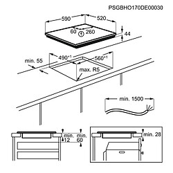 Acheter Table de cuisson à induction 60cm 3 feux noir - FITN633K - FAURE