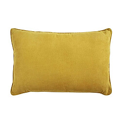 Thedecofactory SUEDEN - Coussin en suédine jaune 60x40