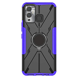 Coque en TPU 2-en-1, anti-chutte avec béquille pour votre Infinix Hot 12 Play 4G - violet