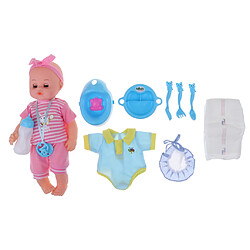 Simulation réaliste Parler Garçon Bébé Poupée Jouer Set Accessoires Enfants Jouets pas cher