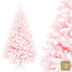 BigBuy Home Sapin de Noël Rose PVC 70 x 70 x 180 cm