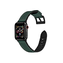 Avis B02 Green Cuir Sport Sangle de remplacement Bracelets de montre Apple Watch Bande 40mm 38mm Femmes Hommes pour Iwatch 7ème SE