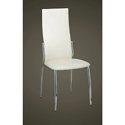 Avis Maison Chic Lot de 2 Chaises à manger,Chaise pour cuisine,Solide Structure blanc similicuir -MN83346