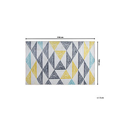 Beliani Tapis 230 x 160 cm motif triangulaire multicolore KALEN