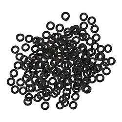 Acheter 200pcs tige / vols fléchettes pointe joint en caoutchouc joint torique joint rondelle rondelle oeillet noir