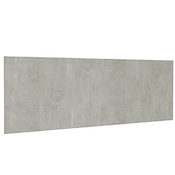 vidaXL Tête de lit murale Gris béton 240x1,5x80 cm Bois d'ingénierie