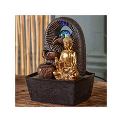 Ac-Deco Fontaine Bouddha Bhava - L 15 x l 20 x H 25 cm - LED pas cher