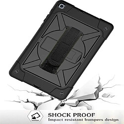 Wewoo Housse Coque Pour Galaxy Tab A 8.0 2019 T290 Contrast Color Silicone + PC Combination Case with Holder Black