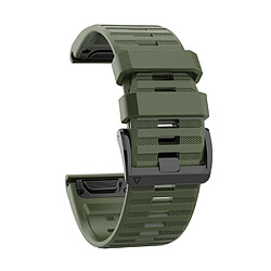 Bracelet de montre de remplacememnt en silicone 22mm Pour Garmin Fenix6 Fenix5 Universel Vert