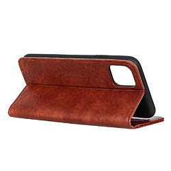 Acheter Wewoo Coque Etui en cuir à rabat pour iPhone 11 Pro support et emplacements cartes et porte-monnaie Marron