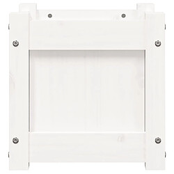 Acheter vidaXL Jardinière blanc 31x31x31 cm bois de pin massif