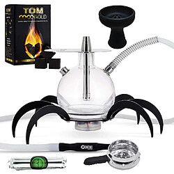 Pack chicha Oduman Spider N9 MOD + Chauffe Charbon + Foyer silicone Vortex + Charbon Tom Cococha Gold