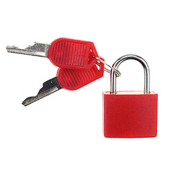 Avis Mini Cadenas En Acier Valise Cadenas De Voyage Quotidien Avec 2 Clés Rouge