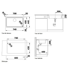 Blanco Evier à encastrer Etagon 700-IF 524272