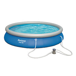 Piscine Hors-sol Autoportante Bestway Fast Set 457x84 cm Filtre à Cartouche de 2.006 litres/heure