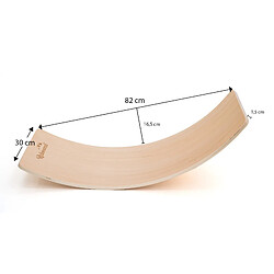 Acheter Planche d'Équilibre Montessori Méthode Pikler Robincool Curvy 82x30x19 cm en Bois Écologique Poids Maximum 60 Kg