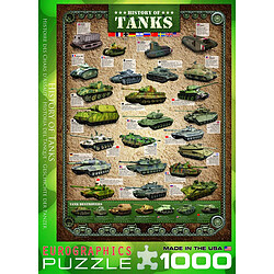 Acheter Eurographics ? Puzzle l?Histoire des Tanks (1 000 pièces)