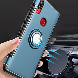 Wewoo Coque Étui de protection magnétique à 360 degrés avec bague de rotation pour Vivo NEX A bleu marine pas cher