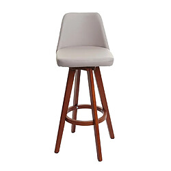 Acheter Mendler Tabouret de bar HWC-C43, chaise de bar tabouret de comptoir, bois similicuir pivotant ~ taupe