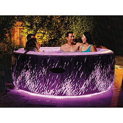 Acheter Spa gonflable PureSpa Galaxie rond Bulles avec LED 4 places / Intex