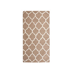 Acheter Beliani Tapis beige en laine et coton 80 x 150 cm ERBAA