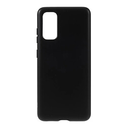 Coque en TPU paille de blé écologique et mate noir pour votre Samsung Galaxy S20