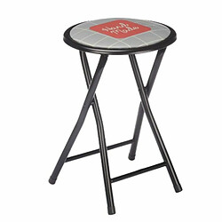 Acheter Gift Decor Tabouret Pliant Hand Made Marron Noir Gris PVC Métal 30 x 30 x 45 cm (10 Unités)