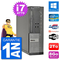 PC Dell Optiplex 3020 SFF i7-4770 RAM 8Go Disque Dur 2To Windows 10 Wifi - Occasion