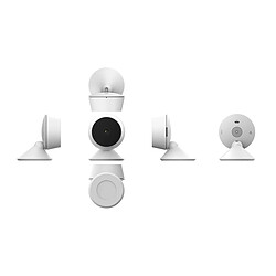 Avis Caméra de surveillance intérieure Wi-Fi 1080p - vision 90° - micro SD 128Go - blanc et noir - Chacon