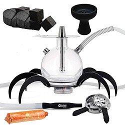 Pack chicha Oduman Spider N9 ECO + Chauffe Charbon + Foyer Silicone + Charbon au Coco