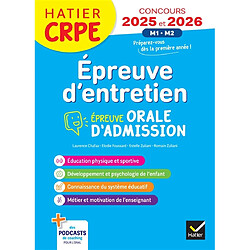 Epreuve d'entretien : épreuve orale d'admission : concours 2025 et 2026, M1, M2 - Occasion