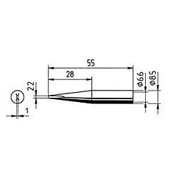 Ersa Panne à souder 2,2mm