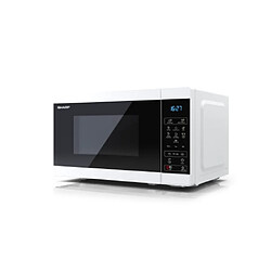 Avis Sharp YC-MS02ES Four Micro-Onde 800W 20L Contro Numérique Mode de Cuisson Manual 8 Programmes Blanc