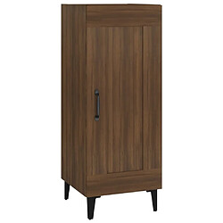 Maison Chic Buffet,Meuble de Rangement,commode pour salon,Cuisine Chêne marron 34,5x34x90 cm Bois d'ingénierie -MN57771