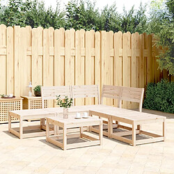 Maison Chic Salon de jardin 5 pcs | Ensemble de Table et chaises | Mobilier d'Extérieur bois de pin massif -GKD87316