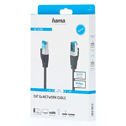 HAMA Câble réseau CAT-6a, 10 Gbit/s, blindé S/FTP, 0,50 m