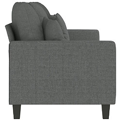 Acheter Maison Chic Canapé à 3 places,Canapé droit,Sofa de Salon,Banquette Gris foncé 180 cm Tissu -GKD428244