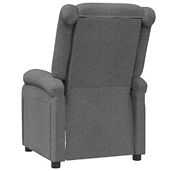 Acheter vidaXL Fauteuil inclinable Gris foncé Tissu