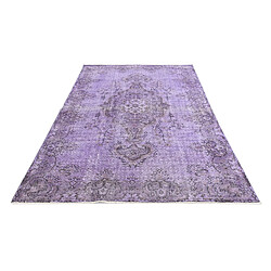 Avis Vidal Tapis de laine 284x165 Violet Ultra Vintage