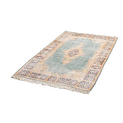 Vidal Tapis de laine 149x93 Bleu Vintage Royal pas cher