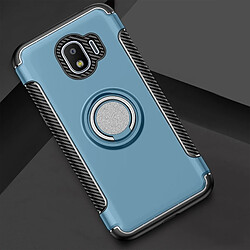 Wewoo Coque Étui de protection magnétique à 360 degrés avec anneau de rotation pour Galaxy J2 Pro 2018 bleu marine