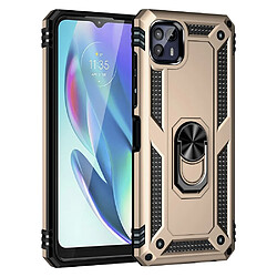 Coque en TPU antichoc avec béquille or pour votre Motorola Moto G50 5G