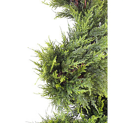 Avis Pegane Plante artificielle haute gamme Spécial extérieur / Cyprès artificiel Juniperus Forme Spirale Vert - Dim : 130 x 48 cm