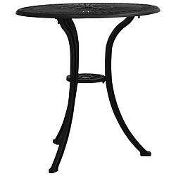 Maison Chic Table de jardin | Table d'extérieur Noir 62x62x65 cm Aluminium coulé -GKD42901