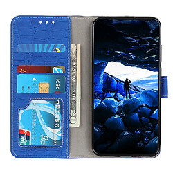 Acheter Wewoo Housse Coque Pour Galaxy S11E Magnetic Crocodile Texture en cuir à rabat horizontal avec support et fentes cartes et portefeuille bleu