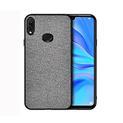 Wewoo Coque Rigide Pour Galaxy A10s Texture de tissu antichoc PC + TPU Gris