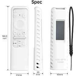 Acheter SANAG 2 Pièces Coque Telecommande Pour Samsung 2023 Solarcell Tm2360E Bn59-01432J Bn59-01432A Coque Telecommande Pour Samsung Neo Qled Oled Tv Tm2361E Remote Cover Avec Cordon(Gris+Blanc)